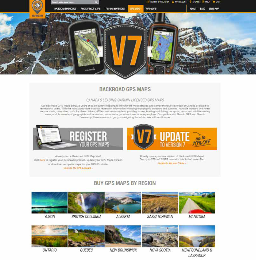 Backroad Mapbooks project interface